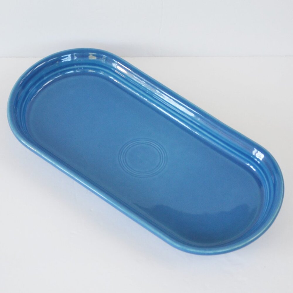 Fiesta Lapis Blue Bread Tray 12 Inch Oblong